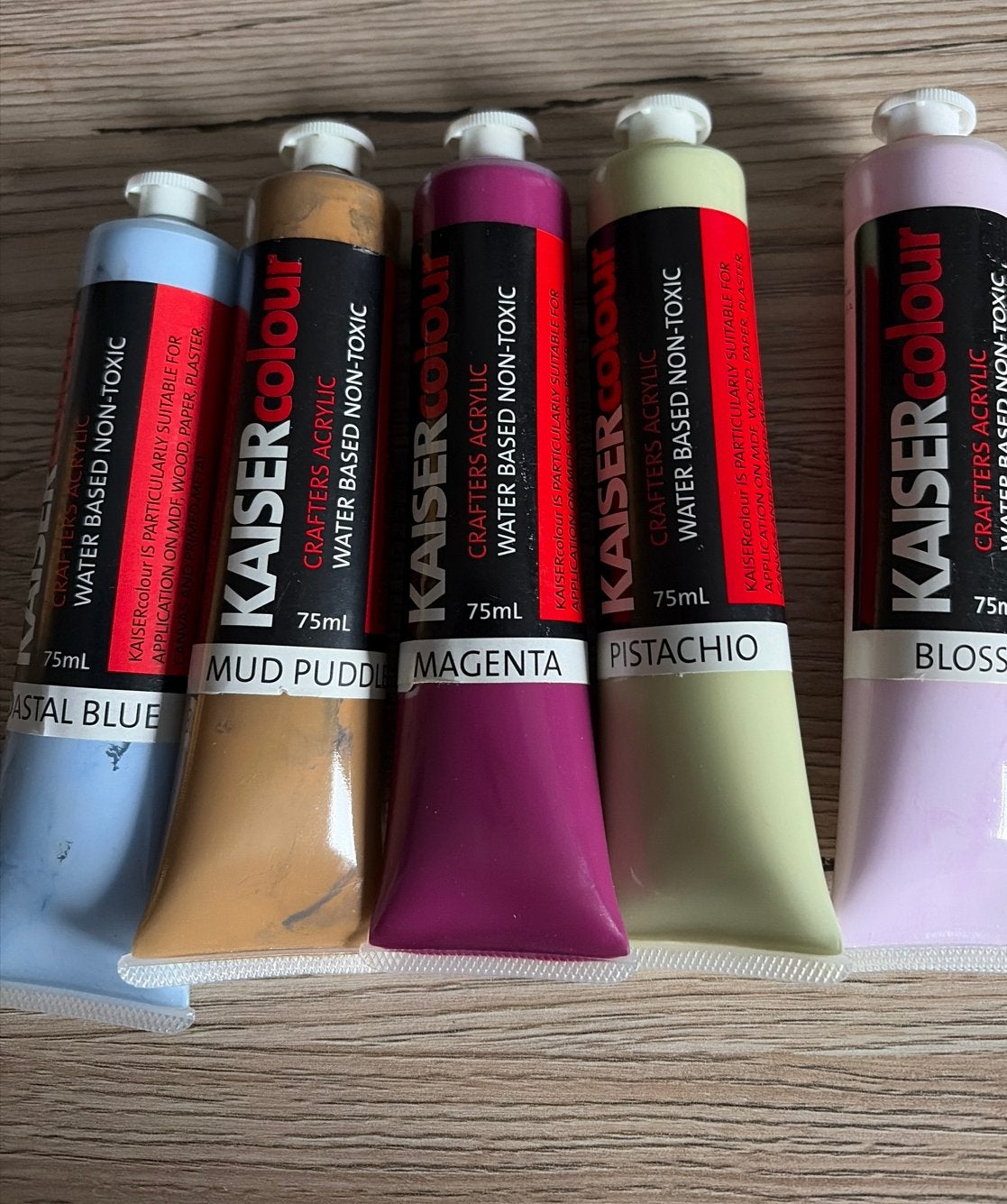 Kaisercolour Acrylverf Set - 5 kleuren, 75ml per tube, Ophalen of Verzenden, Nieuw, Acrylverf