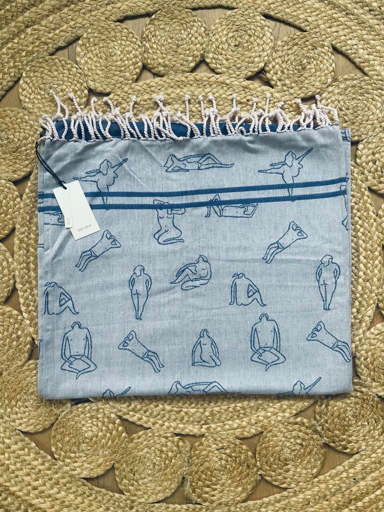 Sissy-Boy hamamdoek - Nieuw, Ophalen of Verzenden, Nieuw, Blauw, Overige typen