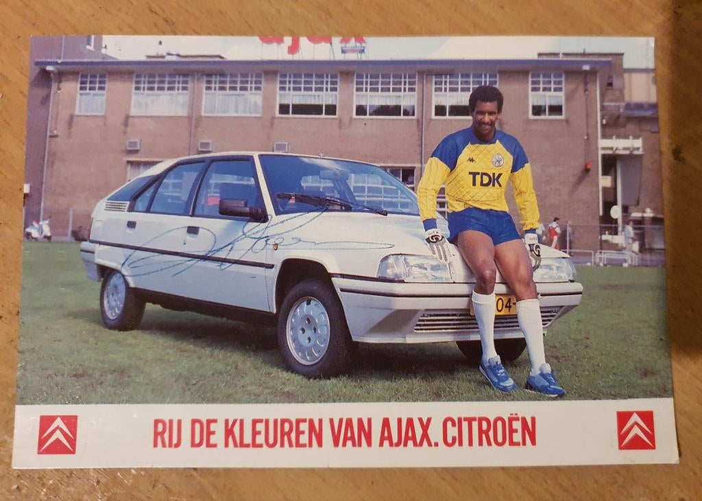 Gesigneerde kaart Lloyd Doesburg (Ajax) - Seizoen 1987-1988, Ophalen of Verzenden, Zo goed als nieuw