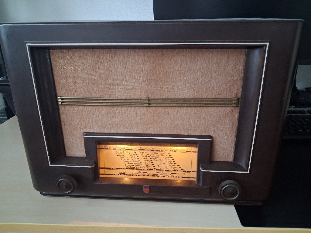 Philips radio 480A (1939-1940), Antiek en Kunst, Antiek | Tv's en Audio, Ophalen of Verzenden