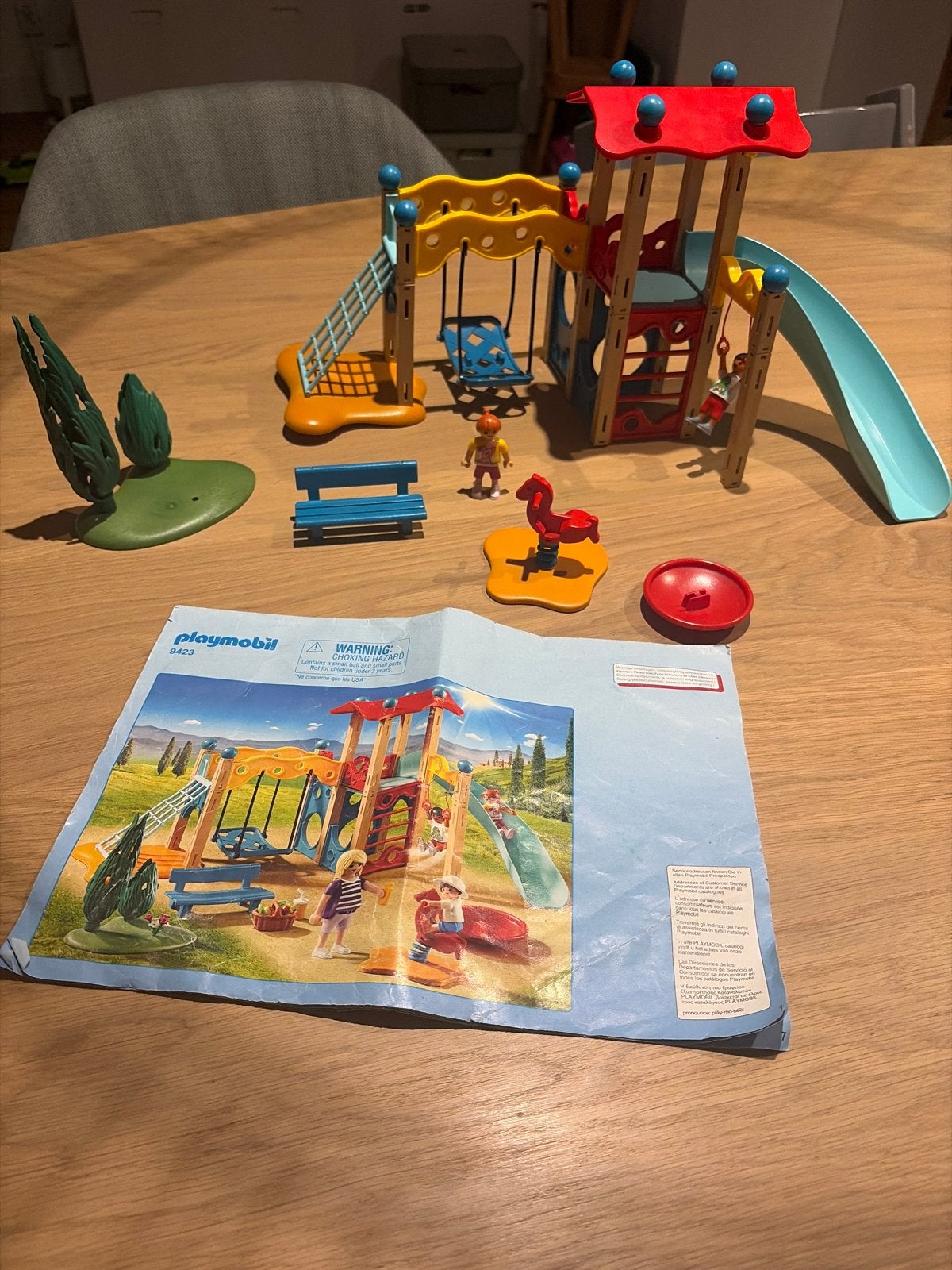 Playmobil Speeltuin 9423 met handleiding, Ophalen of Verzenden, Gebruikt