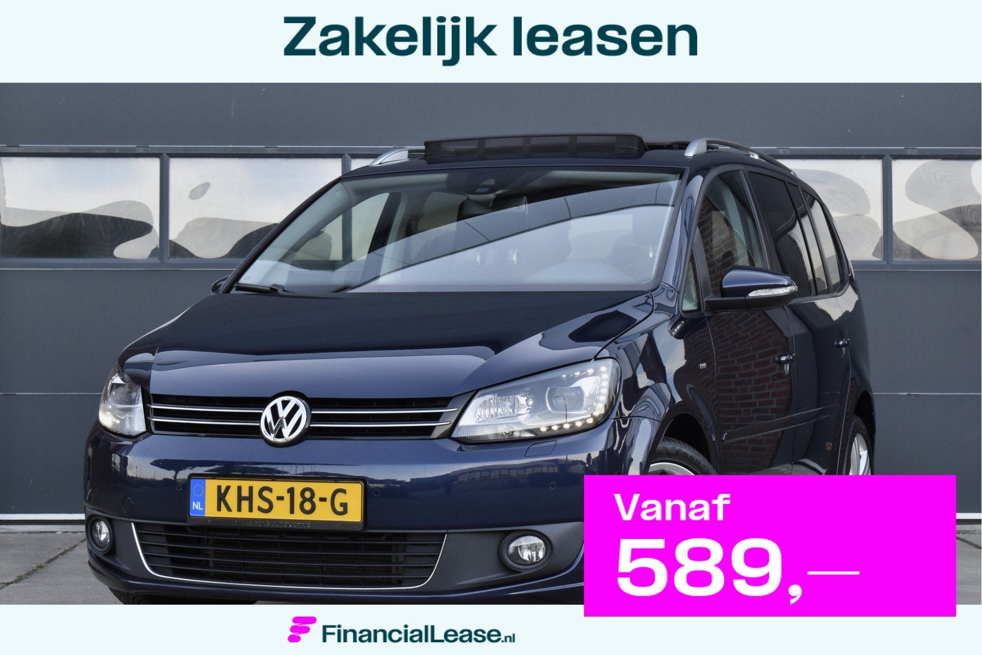 Volkswagen Touran 1.4 TSI Highline 7p. CUP Pano - Xenon - Cr, Euro 5, Gebruikt, Zwart, 4 cilinders
