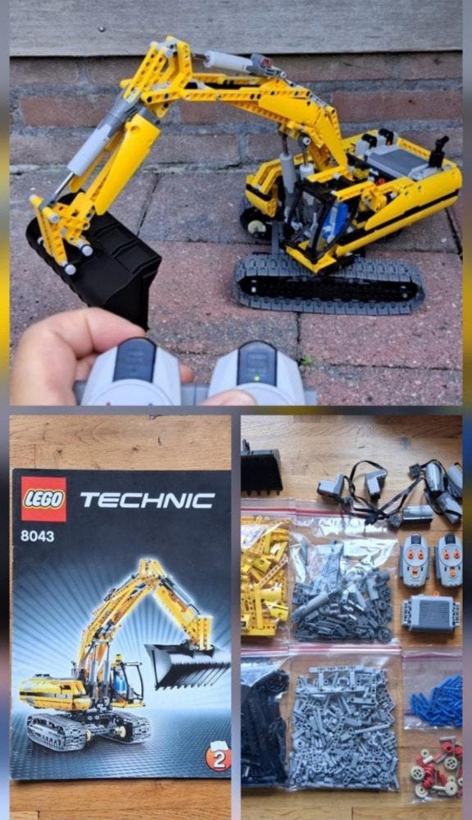 Lego technic Graafmachine 8043 Bestuurbaar complete set, Kinderen en Baby's, Speelgoed | Duplo en Lego, Ophalen of Verzenden