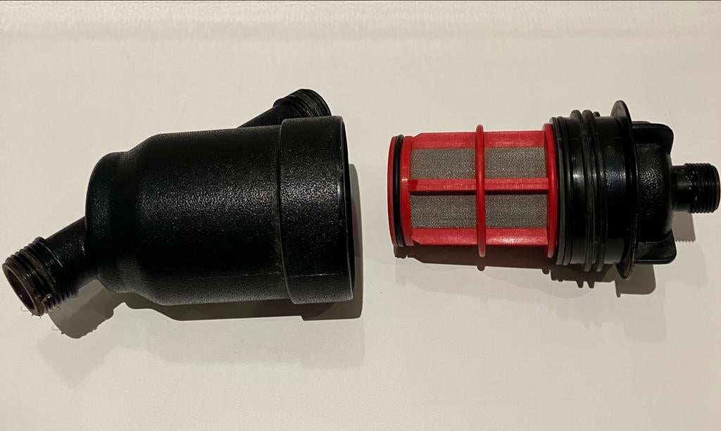 Amiad 1" waterfilter behuizing met filter 130 micron, Tuin en Terras, Verzenden, Gebruikt, Overige typen