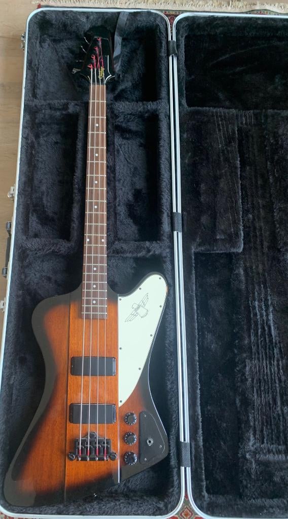 Epiphone Thunderbird Basgitaar met Koffer, Muziek en Instrumenten, Snaarinstrumenten | Gitaren | Bas, Ophalen, Gebruikt