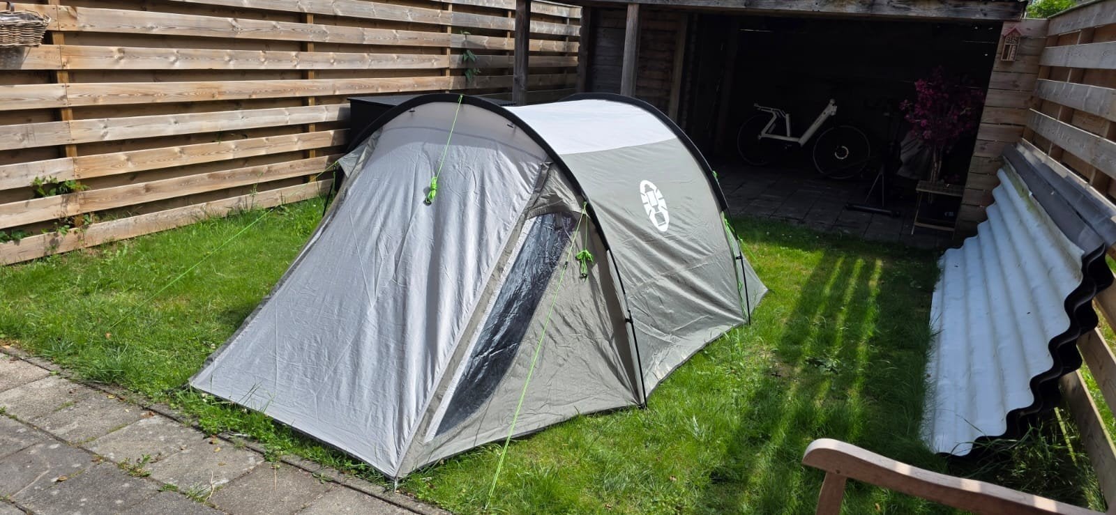 Eenvoudige 3-persoons tent met voortent - Waterdicht, Caravans en Kamperen, Tenten, Ophalen of Verzenden