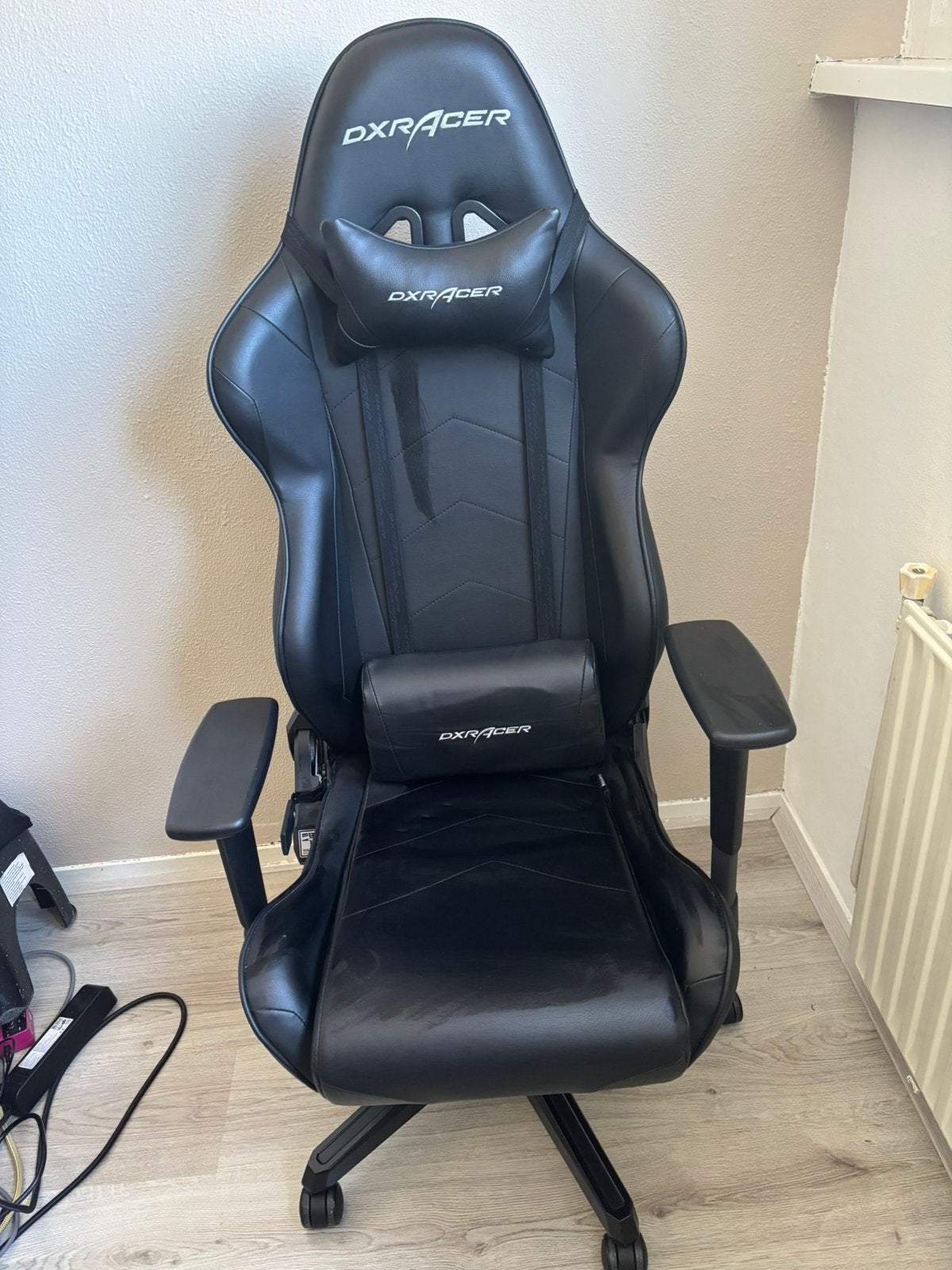 DXRacer Gaming Bureaustoel - Zwart, Zo goed als nieuw, Huis en Inrichting, Ophalen, Zwart, Zo goed als nieuw, Bureaustoel