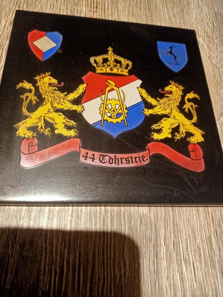 Militair Embleem, Wapen tegel, Wandschild Technische Dienst, Verzamelen, Militaria | Algemeen, Ophalen of Verzenden, Landmacht