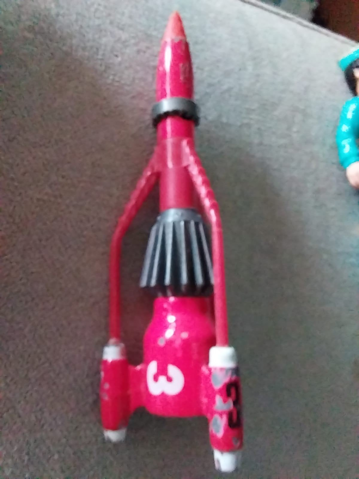 Vintage Matchbox Thunderbirds Raket 3, Ophalen of Verzenden, Gebruikt