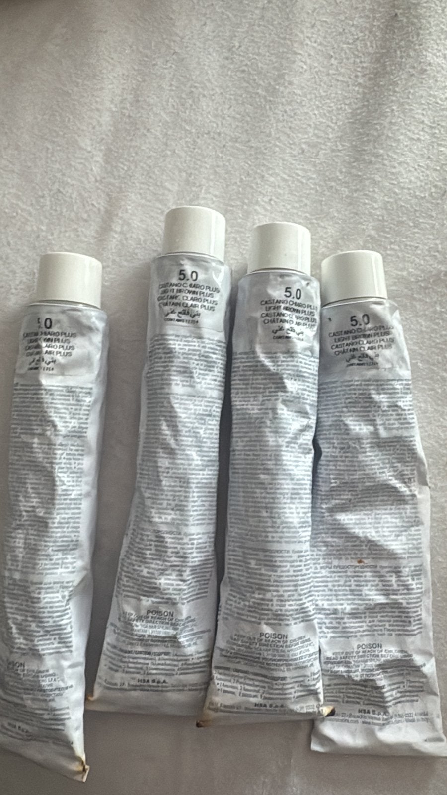 Haarverf 5.0 Lichtbruin - 4 tubes, Ophalen, Nieuw, Overige typen