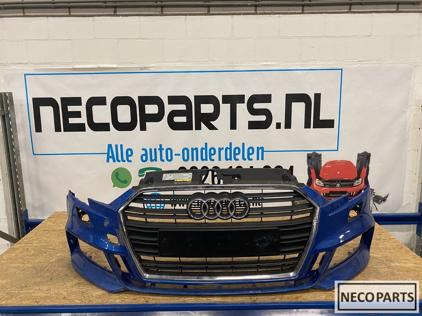 Audi A3 8V 8V5 facelift S line voorbumper cabrio limousine, Gebruikt, -, Voor, -