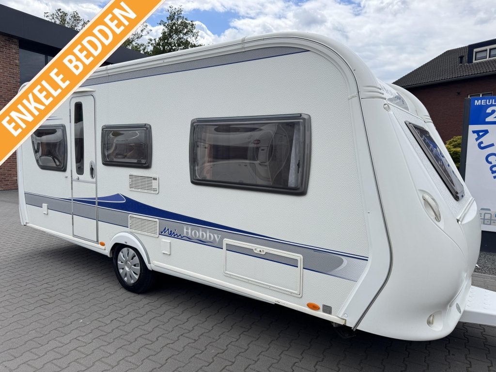 Hobby Excellent 495 UL / aparte bedden / voortent, Caravans en Kamperen, Caravans, Rondzit, Hobby, Bedrijf, Schokbreker