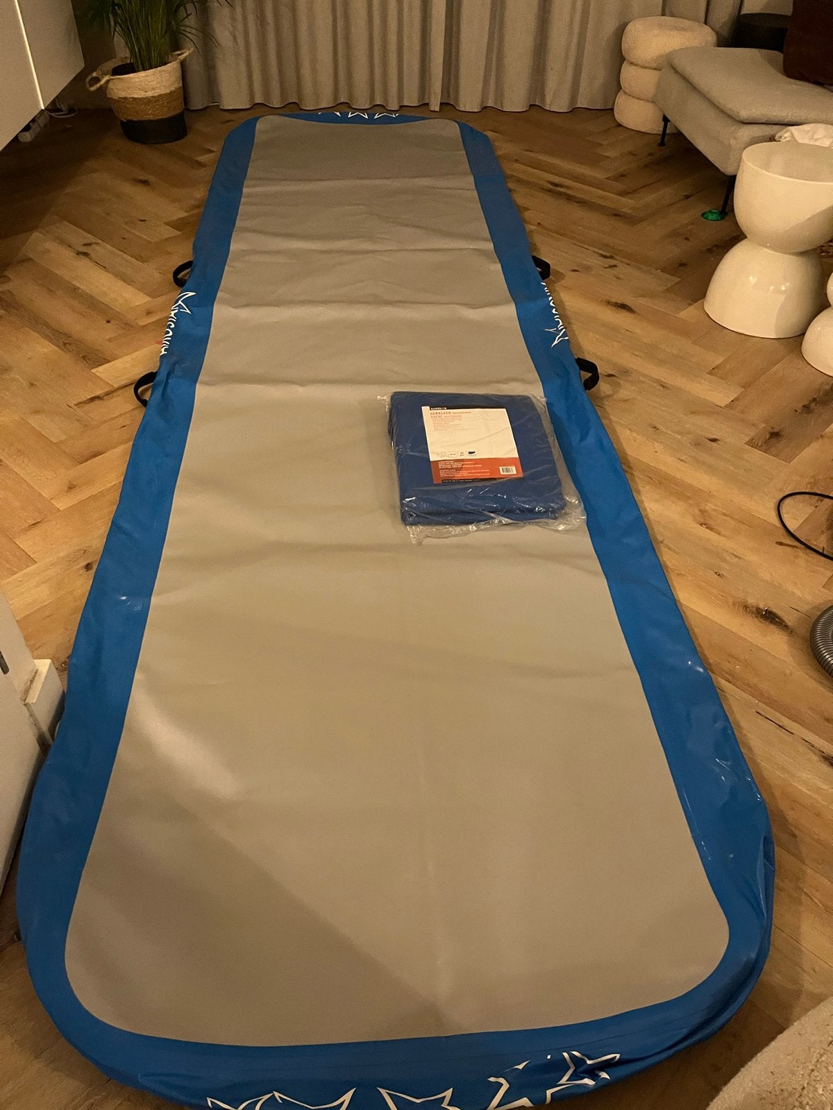 Airostar AirTrack PRO STAR 4 meter blauw, Zo goed als nieuw, Blauw, Materiaal, Kindermaat 122 t/m 140