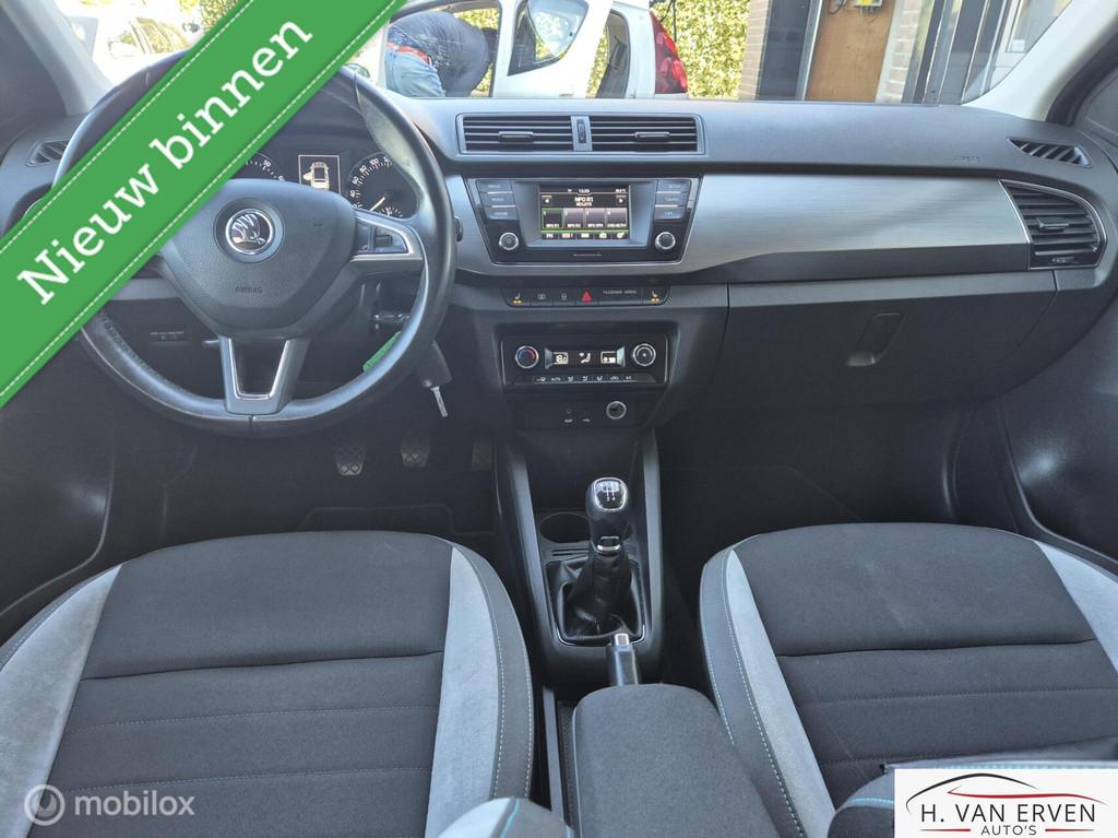 Skoda Fabia Combi 1.2 CLIMA CRUISE XENON PDC LED NAP, Auto's, Euro 6, 4 cilinders, Zwart, Origineel Nederlands