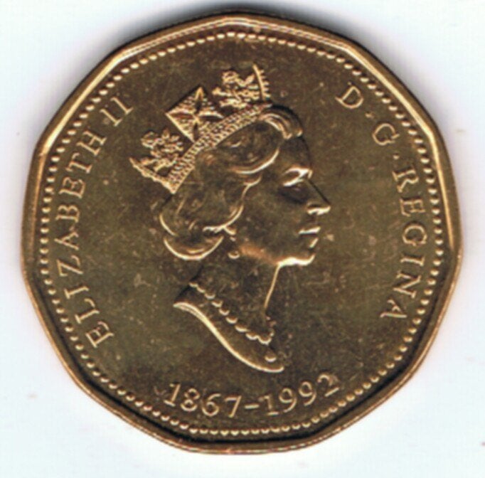 23-1265 Canada 1 dollar 1992, Ophalen of Verzenden, Noord-Amerika, Losse munt