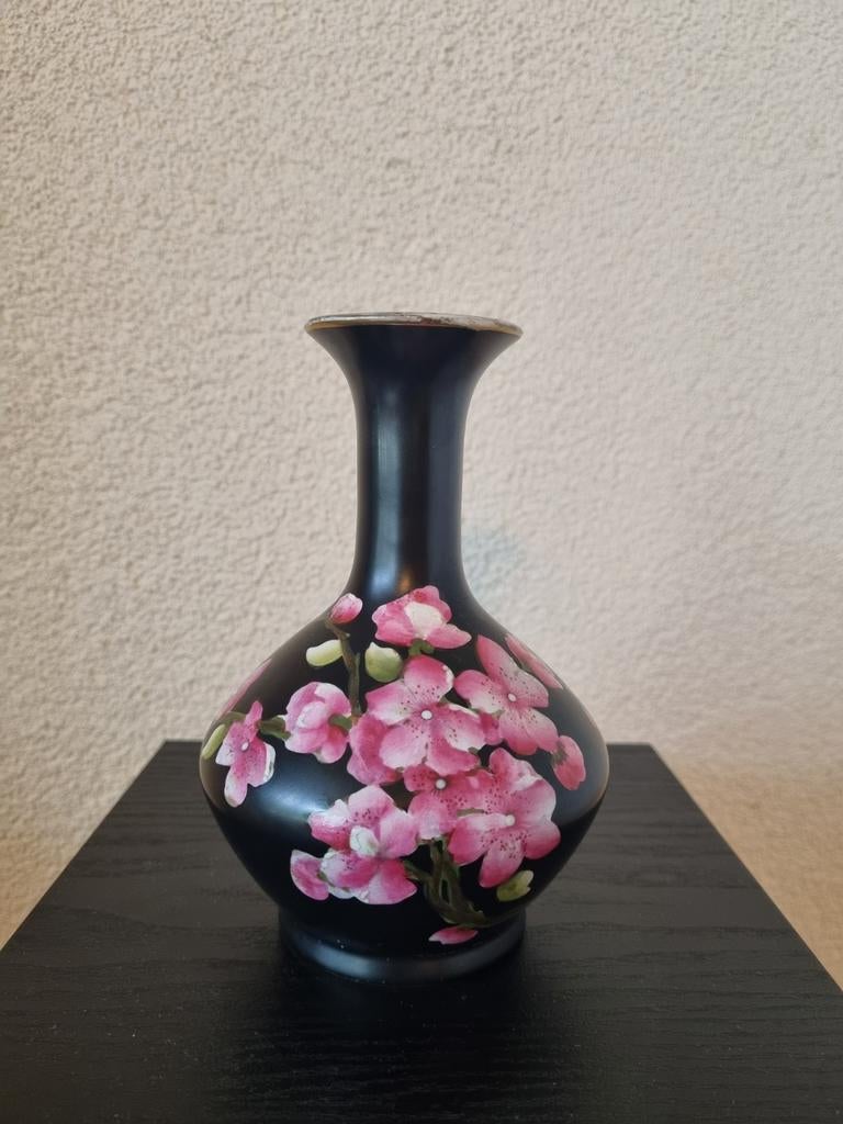 Carltonware vaas, black peach blossom, Ophalen