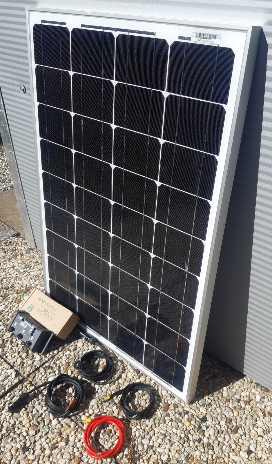 50 watt zonnepaneel met laadregelaar en aansluit kabels, Caravans en Kamperen, Kampeeraccessoires, Ophalen, Nieuw