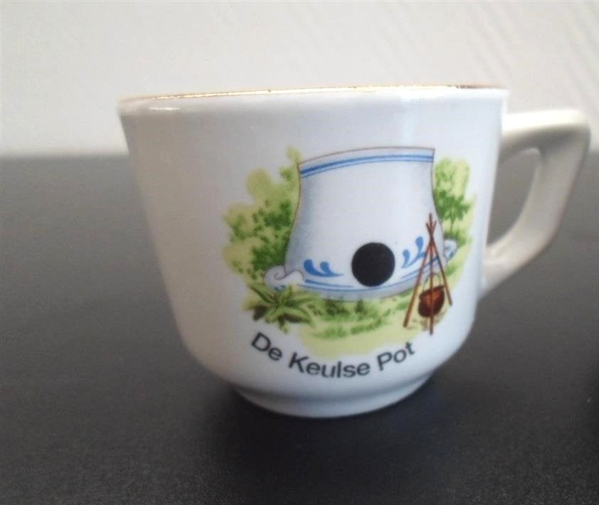 Kopje Keulse pot onderdeel servies Piggelmee. Porselein., Verzamelen, Ophalen of Verzenden, Zo goed als nieuw