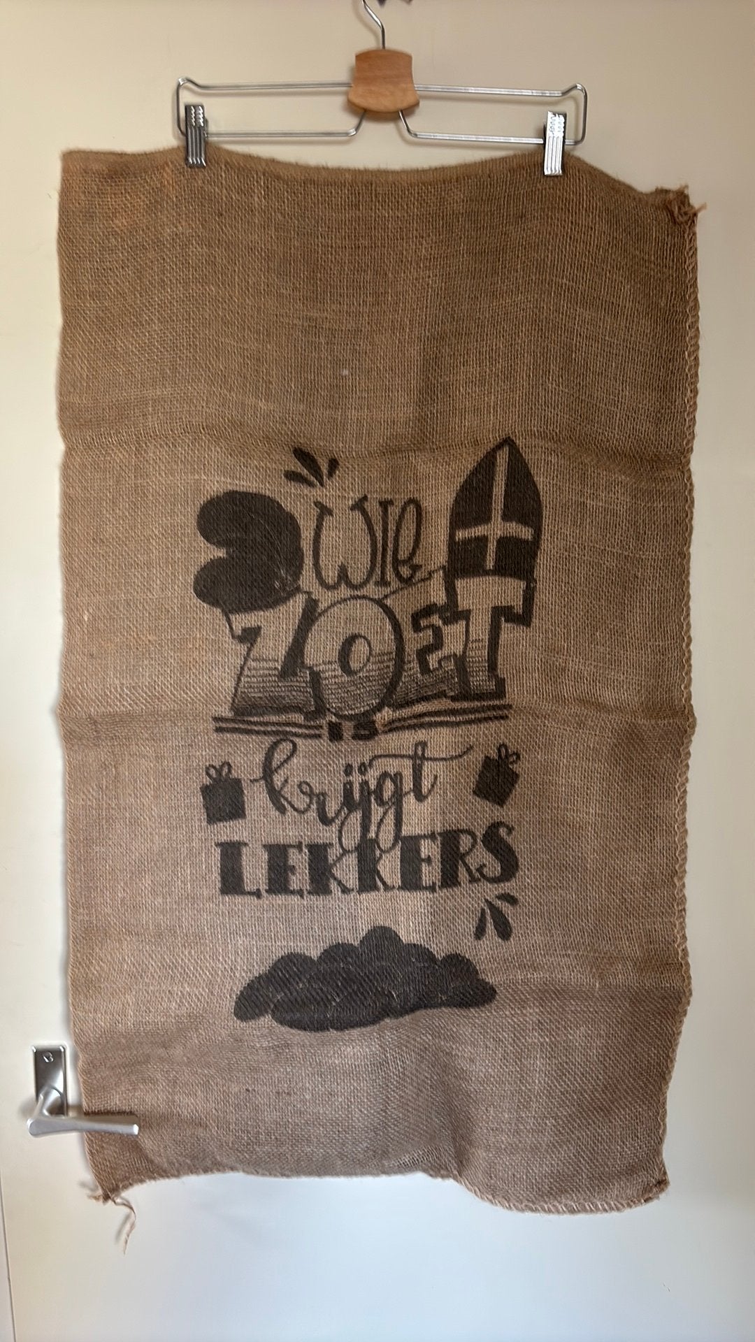 Jute zak voor Sinterklaas pakjesavond, Ophalen of Verzenden, Zo goed als nieuw