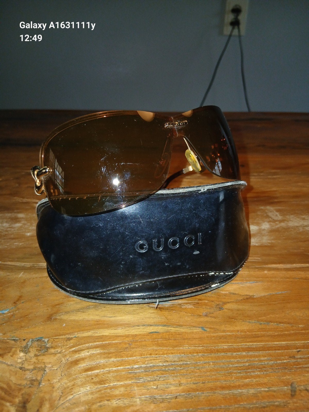 Prachtige Gucci vintage zonnebril. Incl originele koker, Sieraden, Tassen en Uiterlijk, Zonnebrillen en Brillen | Dames, Ophalen of Verzenden