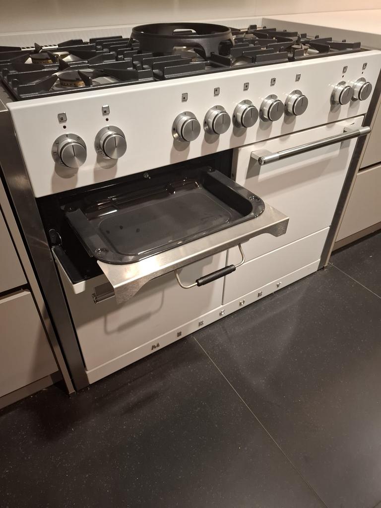 Falcon Fornuis Mercury 1200 - 120 cm breed, Witgoed en Apparatuur, Fornuizen, 60 cm of meer, Grill, Ophalen of Verzenden, Zo goed als nieuw