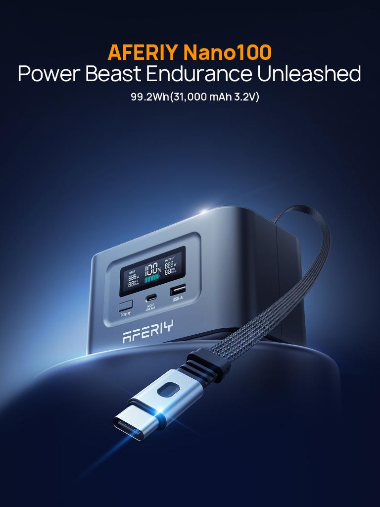 mini powerstation Aferiy Nano 100 slechts €65,-, Ophalen of Verzenden, Nieuw