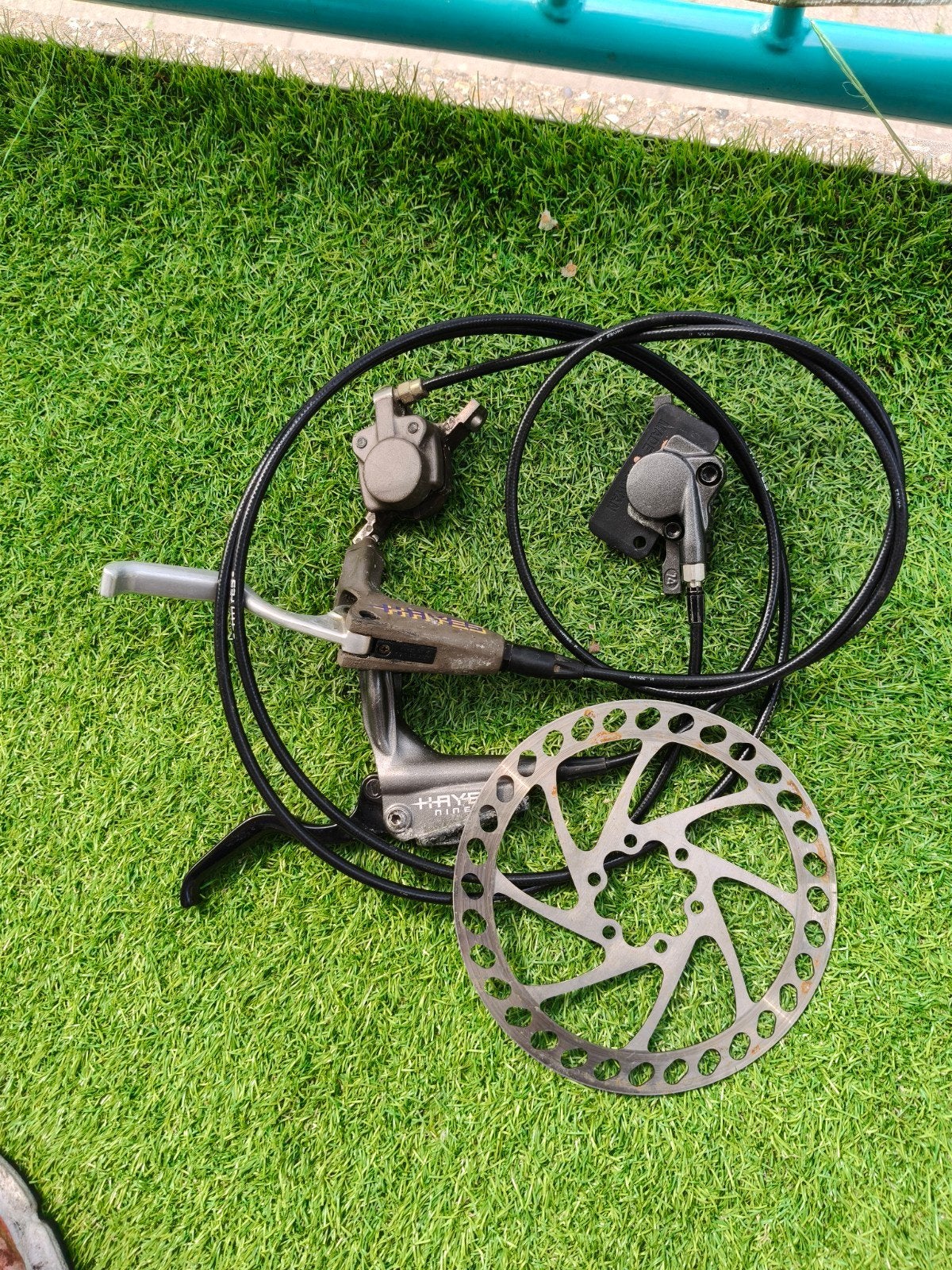 Hayes Nine schijfremmen set - Gebruikt, Fietsen en Brommers, Fietsonderdelen, Gebruikt, Ophalen of Verzenden, Mountainbike, Hayes