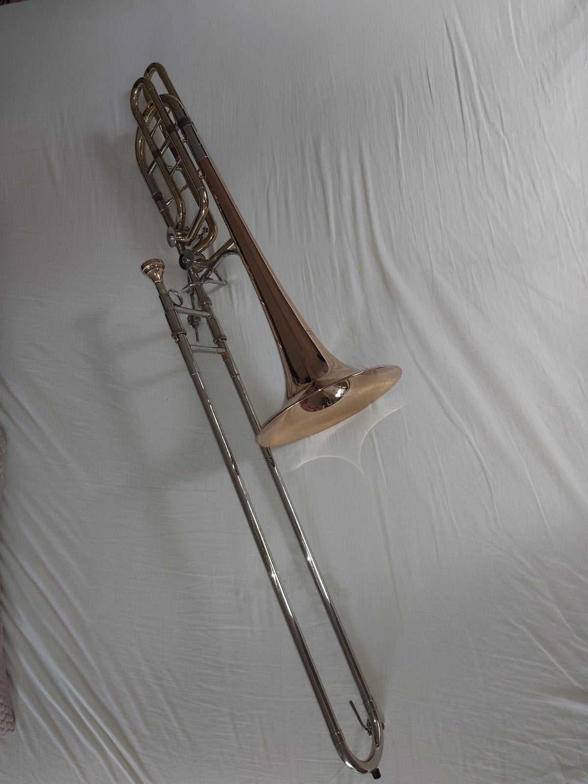 Trebouchet Bas-trombone 9,5 "., Ophalen, Gebruikt, Bas, Met koffer