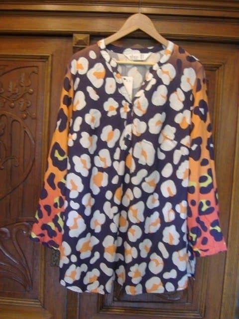 prachtige blouse maat 46/48 van viscose, Kleding | Dames, Grote Maten, Mia Mode, Ophalen of Verzenden, Zo goed als nieuw, Blouse of Tuniek