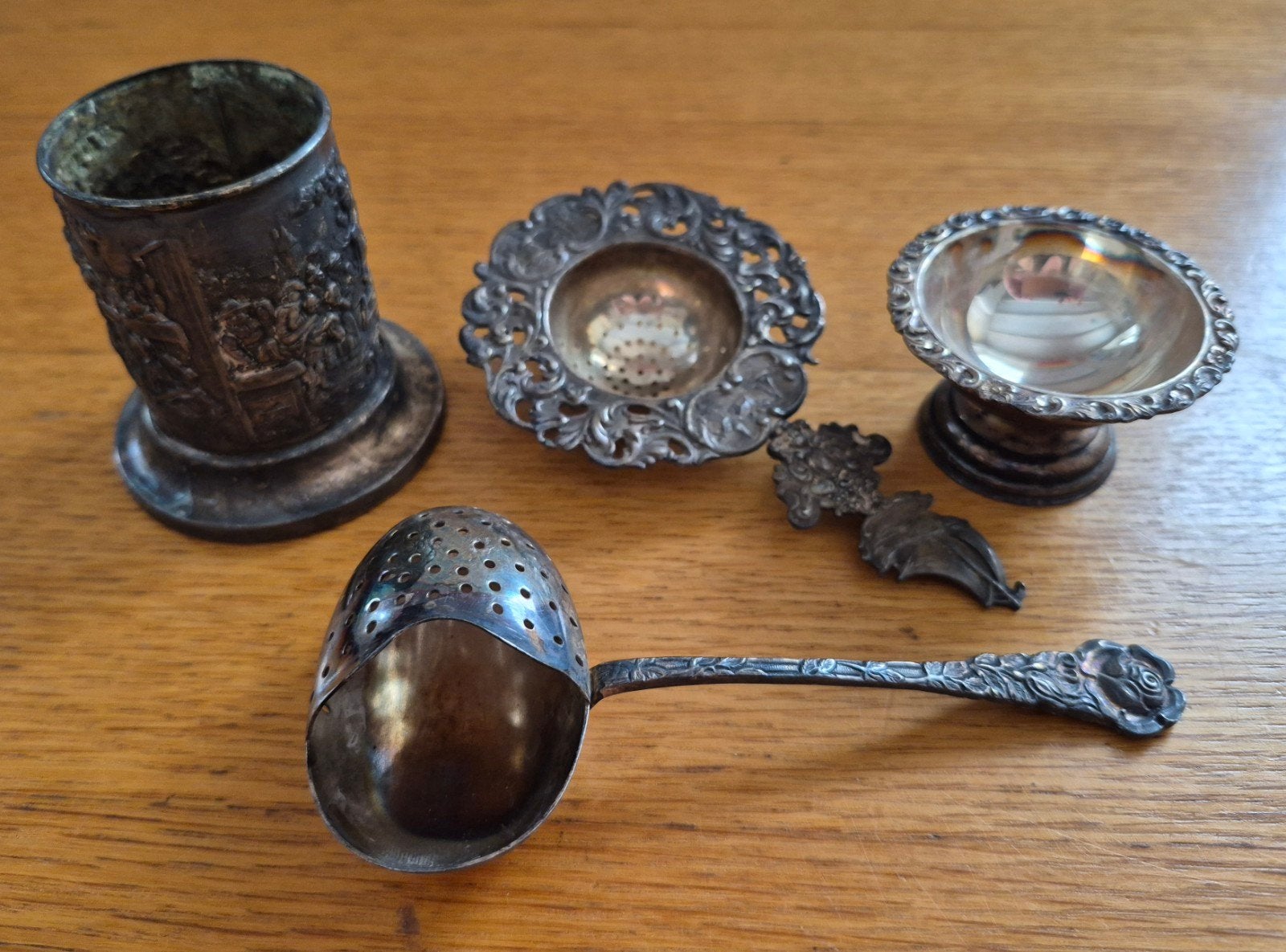 antiek (thee)setje, Ophalen of Verzenden