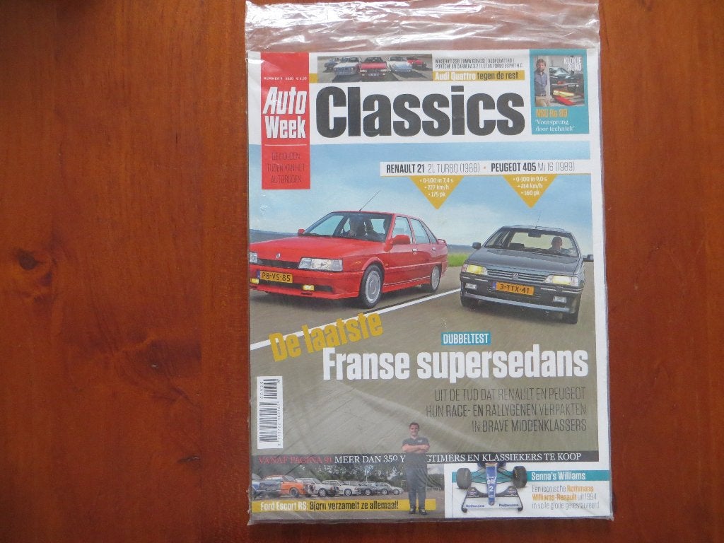 Autoweek Classics 9 2020 Renault 21 2L Turbo, Peugeot 405 Mi, Boeken, Ophalen of Verzenden, Nieuw, Renault