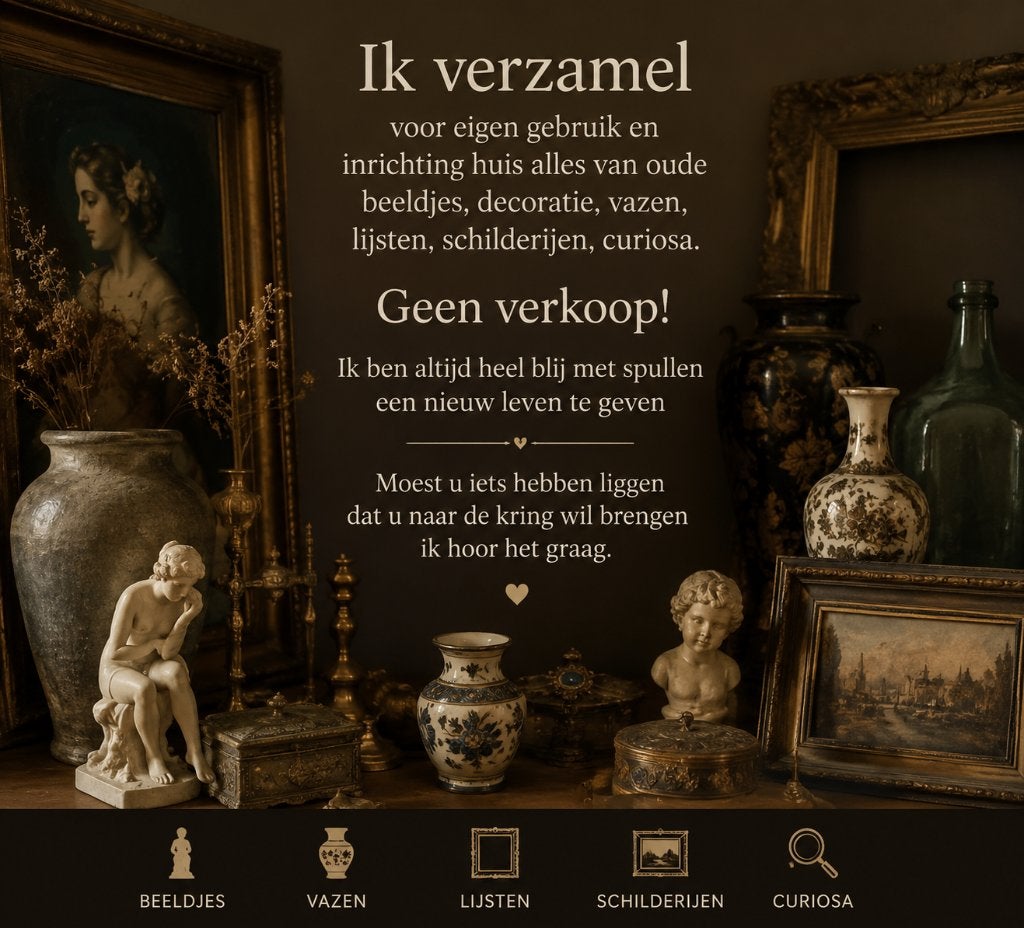 GEZOCHT oude decoratie / spullen, Ophalen, Gebruikt