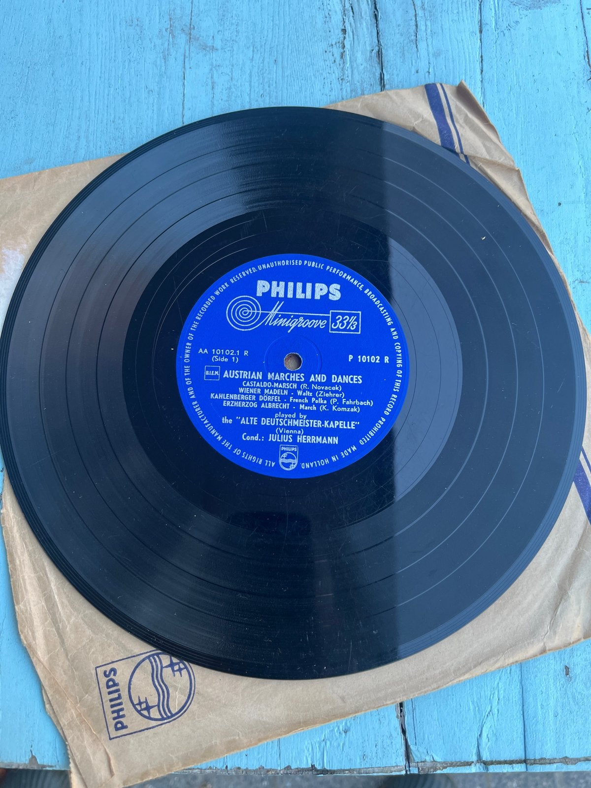 Philips Minigroove LP: Oostenrijkse Marsen en Dansen, LP, Gebruikt, Overige componisten, Modernisme tot heden