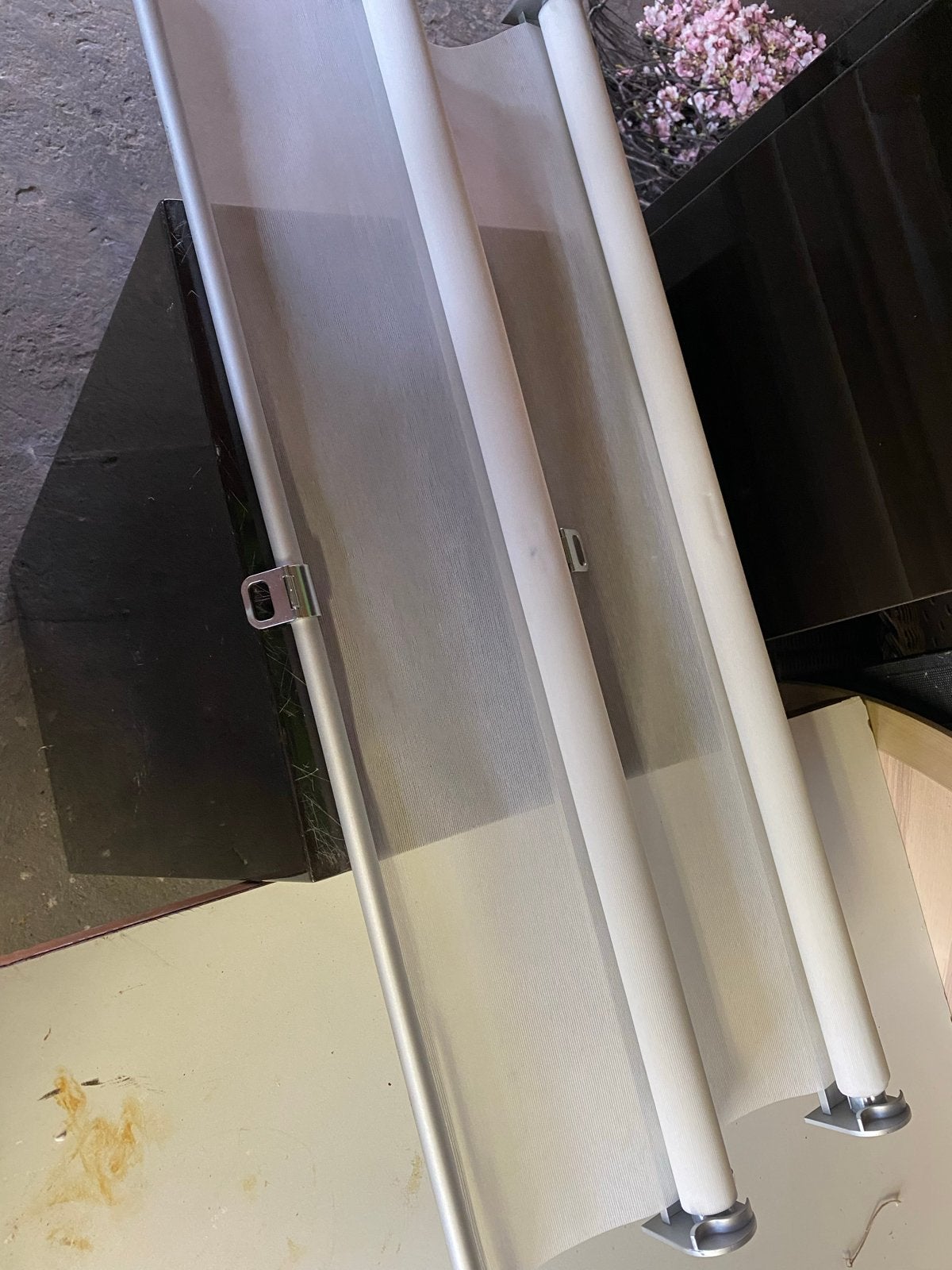 3 x IKEA SKOGSKLÖVER Rolgordijn - halfdoorlatend, Gebruikt, Ophalen of Verzenden, Lichtdoorlatend, Rolgordijn