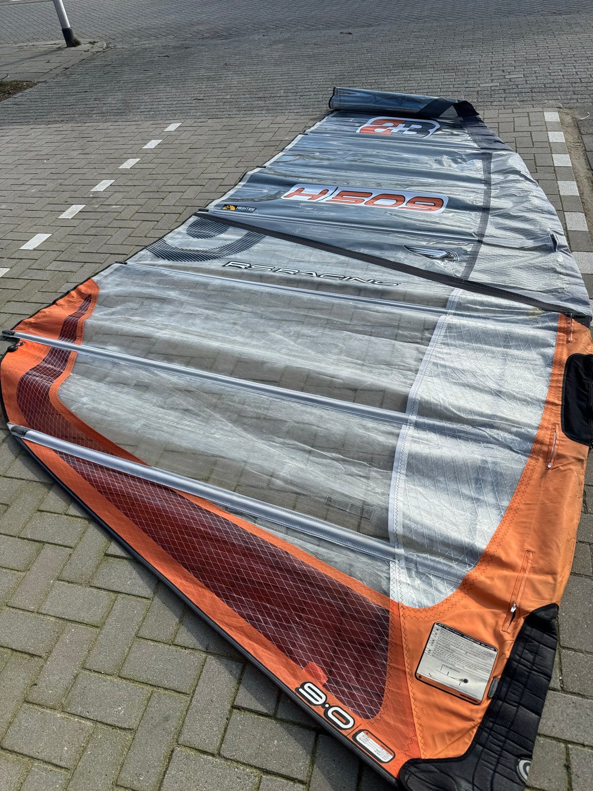 Neilpryde RS Racing EVO 9.0 Windsurfzeil, Ophalen, Gebruikt, 8 m² of meer, Neilpryde