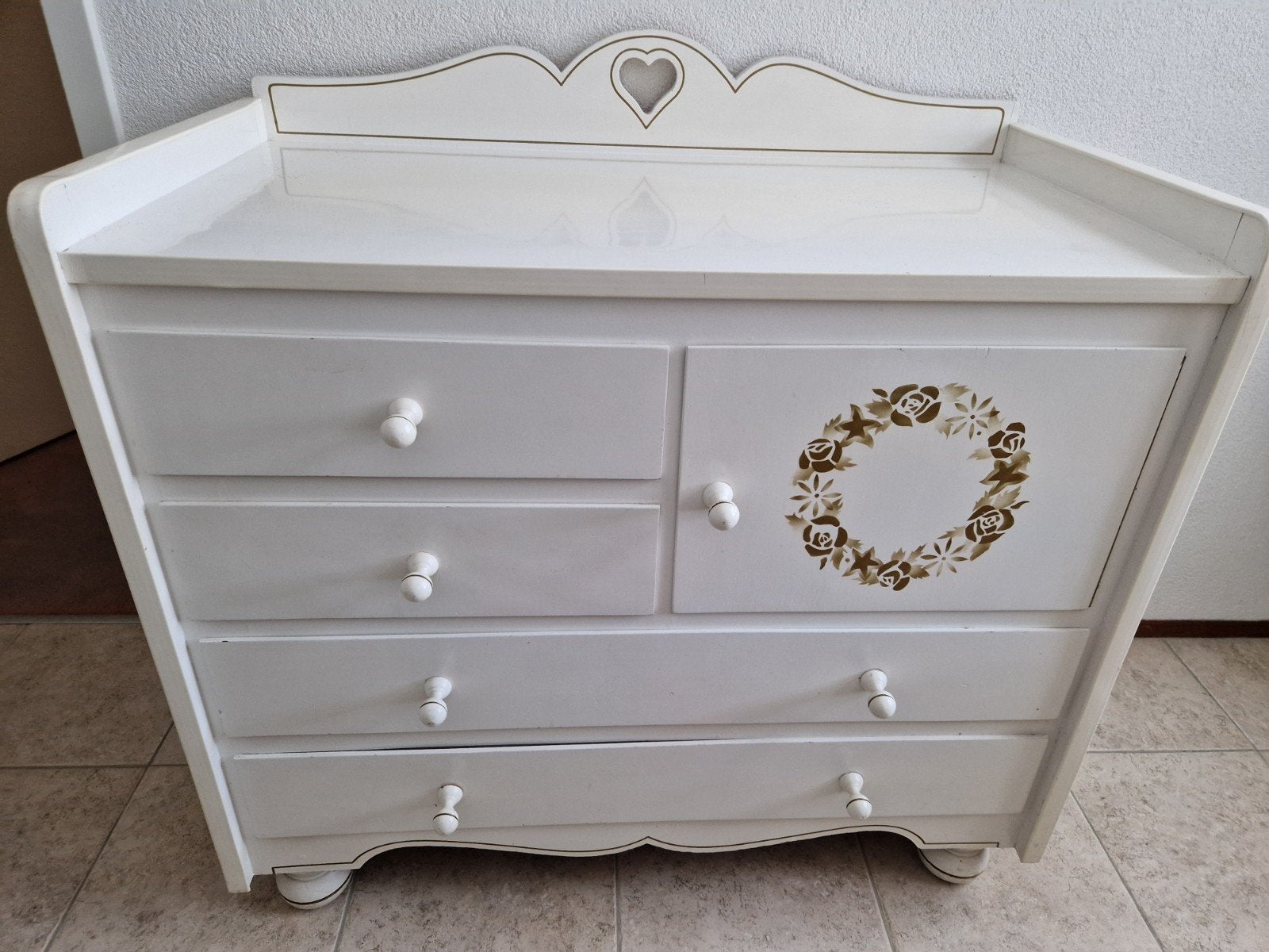 vintage commode, Kinderen en Baby's, Ophalen, Gebruikt, 50 tot 70 cm, 100 cm of meer