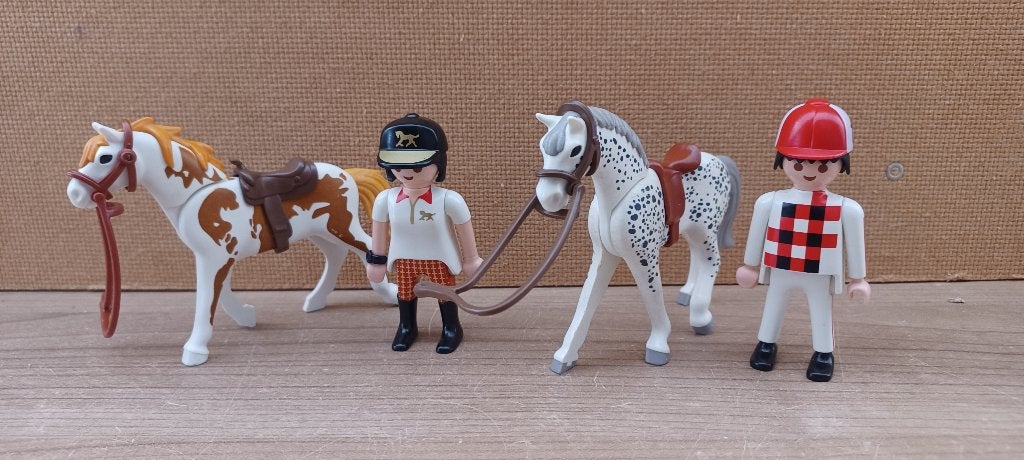playmobil paard met ruiter, Ophalen of Verzenden, Gebruikt, Complete set
