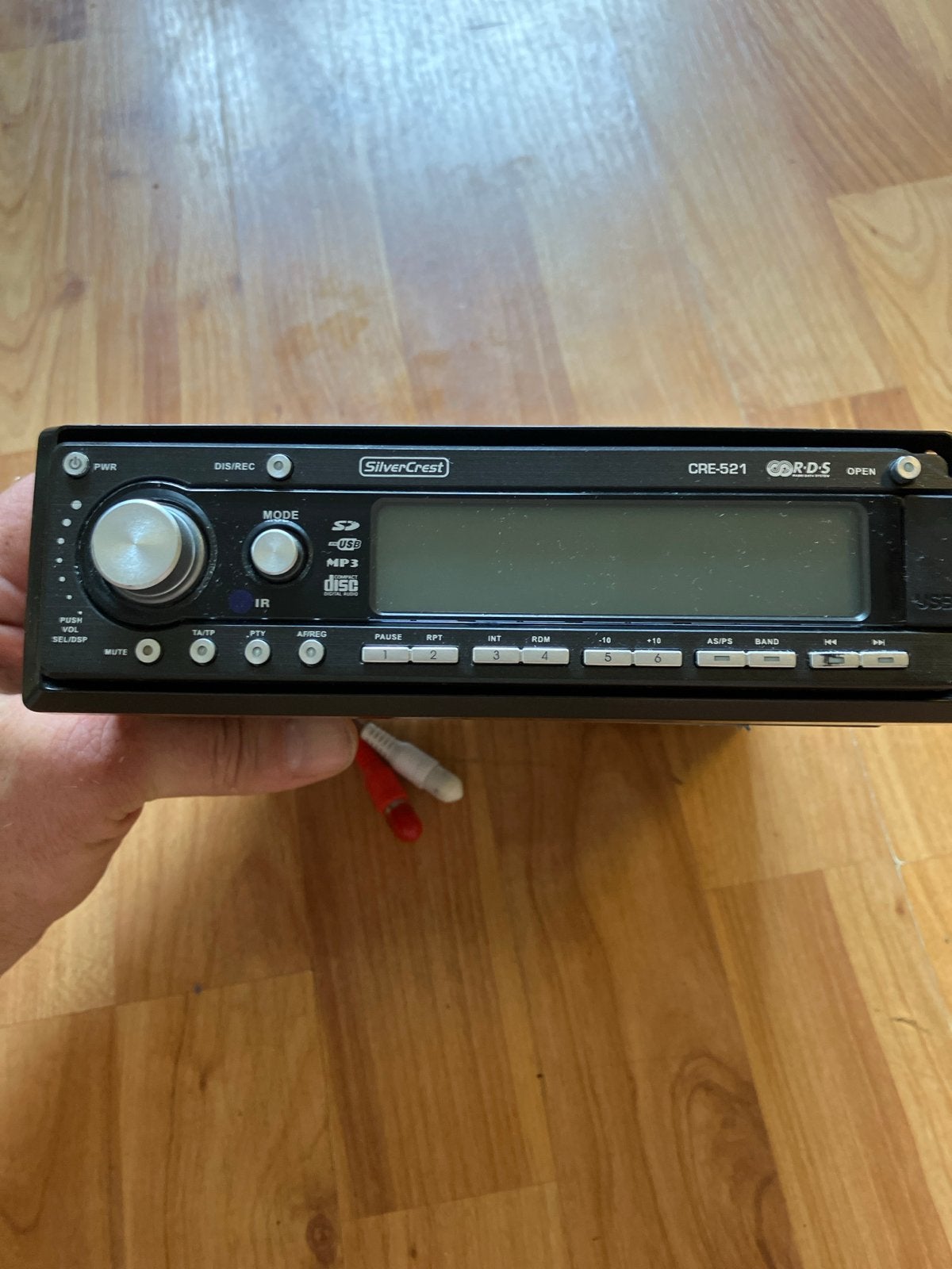 SilverCrest CRE-521 CD/MP3 Autoradio, Ophalen of Verzenden, Gebruikt