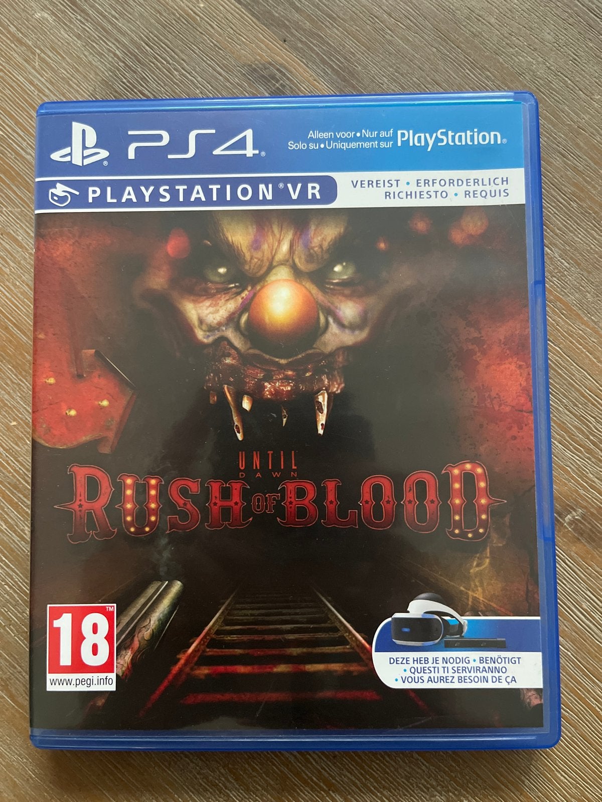 Until Dawn: Rush of Blood PS4 VR - Horror Schietspel, Vanaf 18 jaar, Shooter, 1 speler, Virtual Reality