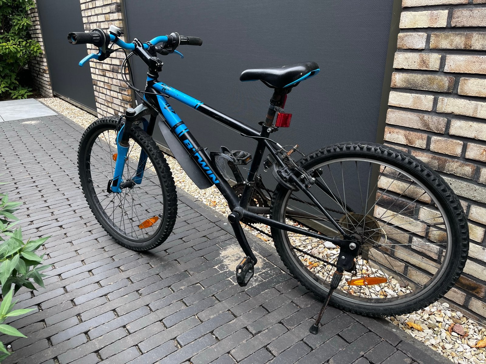 Btwin Rockrider 500 Kinderfiets 24 inch, Gebruikt, Velgrem, Versnellingen, Minder dan 49 cm