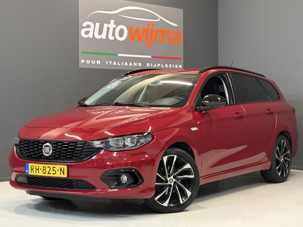 Fiat Tipo Stationwagon 1.4 T-Jet 16v 120pk S-Design Xenon, a, Auto's, Fiat, Voorwielaandrijving, 4 cilinders, Leder en Stof, Origineel Nederlands