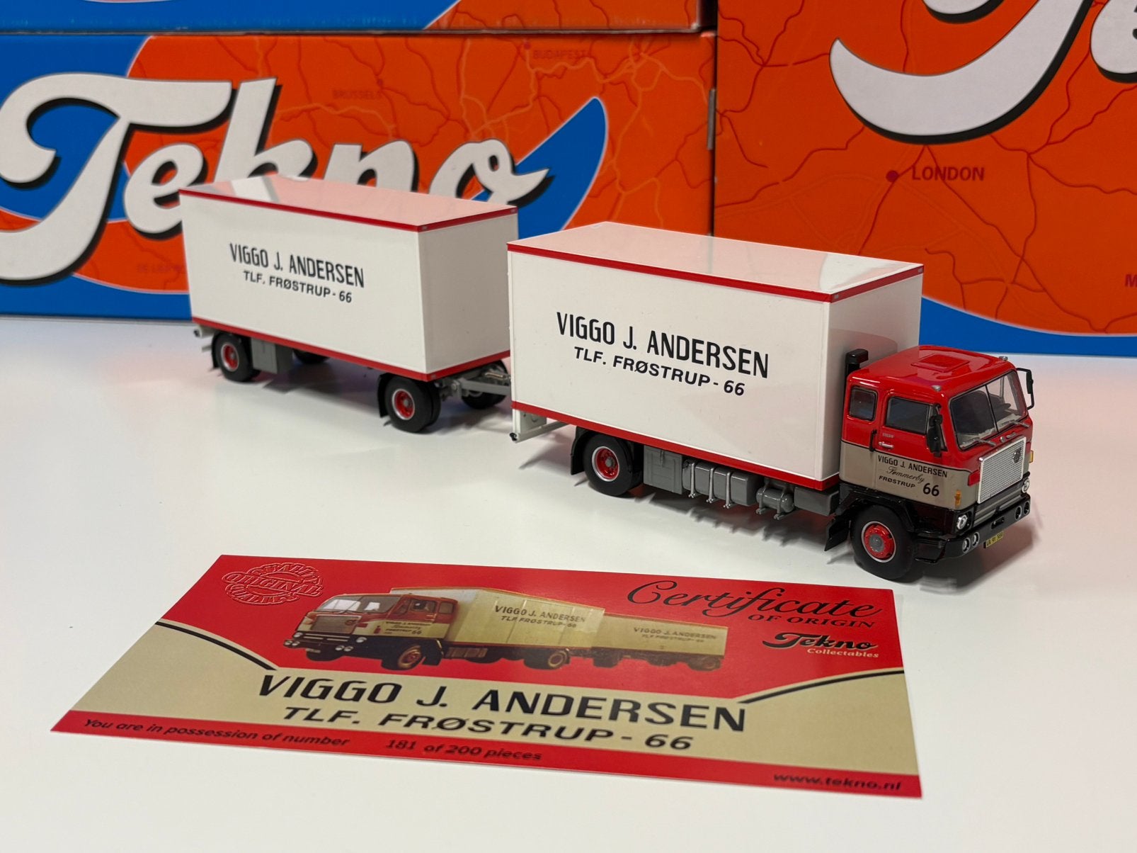 Tekno Viggo Andersen, Ophalen of Verzenden, Zo goed als nieuw, Bus of Vrachtwagen, Tekno