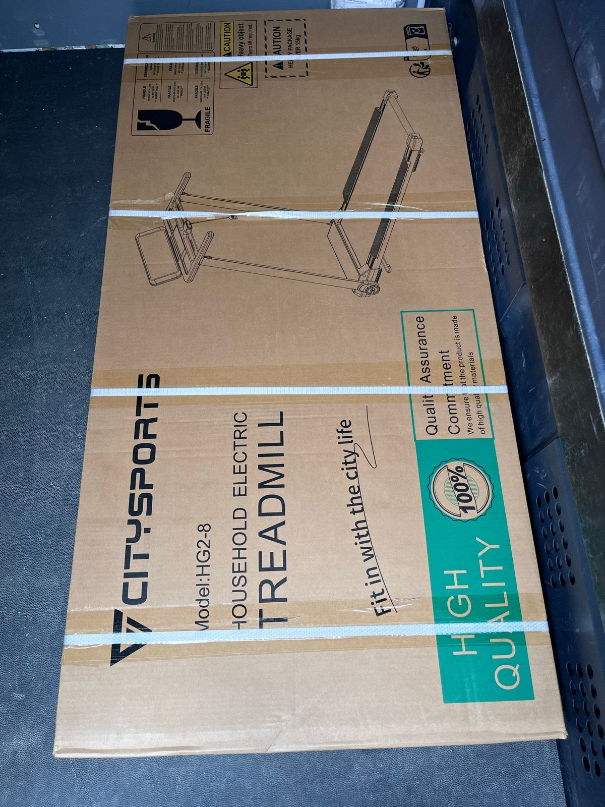 CITYSPORTS HG2-8 Elektrische Loopband - Nieuw in doos, Nieuw, Ophalen of Verzenden, Metaal, Loopband