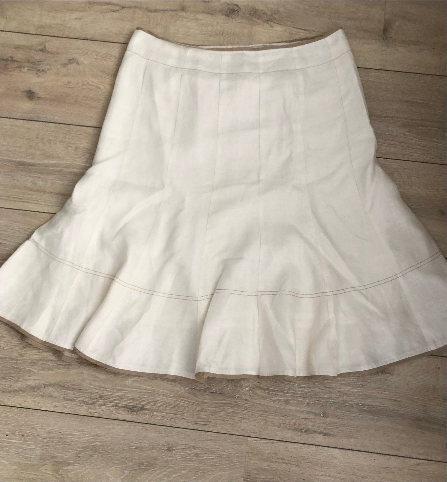 LeComte gevoerde rok maat 46, Wit, Maat 46/48 (XL) of groter, Ophalen of Verzenden, Knielengte