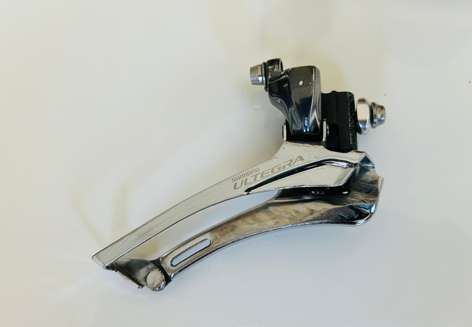 Shimano Ultegra voorderailleur, Fietsen en Brommers, Fietsonderdelen, Gebruikt, Ophalen of Verzenden, Derailleur of Ketting, Aluminium