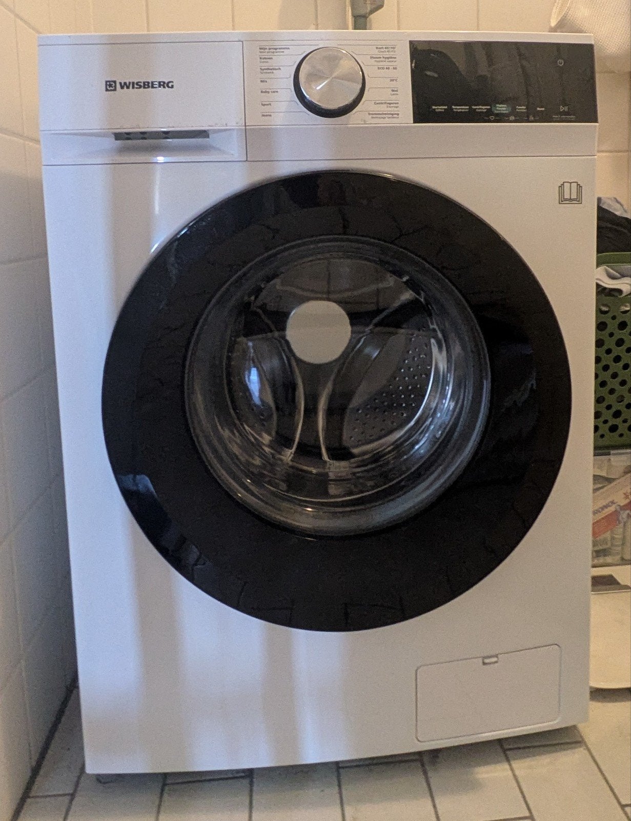 Wisberg wasmachine, energielabel A, 8kg, 1400rpm, Ophalen of Verzenden, Zo goed als nieuw, 85 tot 90 cm, 1200 tot 1600 toeren