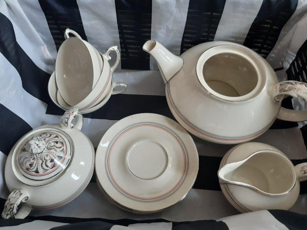 Art deco theeservies MZ Altrohlau, Ophalen of Verzenden