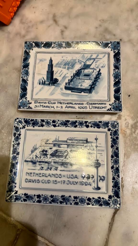 Vintage tennis davis cup westraven delfts blauw, Ophalen of Verzenden