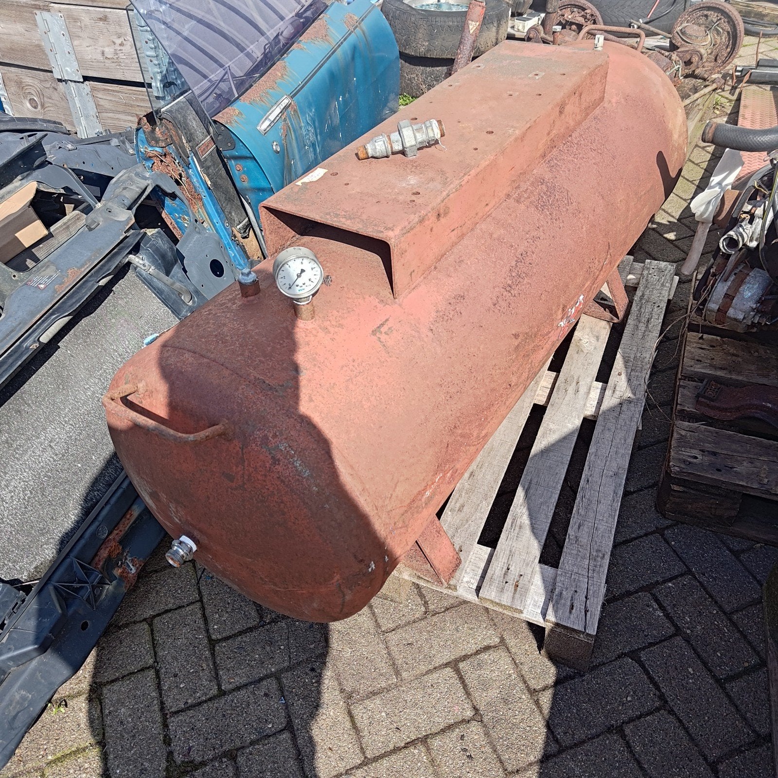 Compressorvat Drukvat tank liggend 300L, Doe-het-zelf en Verbouw, Ophalen, Gebruikt, Lohenner en Co, Lohenner en Co