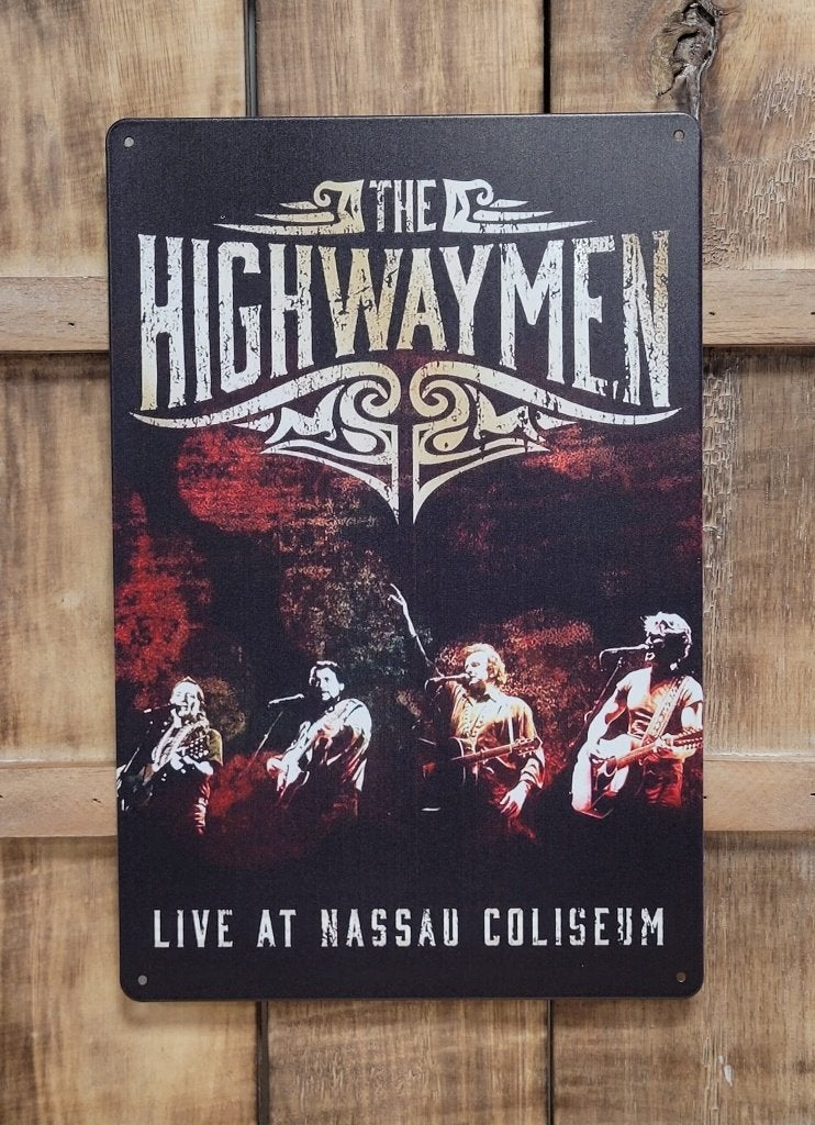 The Highwaymen Nassau Coliseum reclamebord van metaal deco, Info@deconoord.nl, Deco Noord, Nieuw, Ophalen of Verzenden